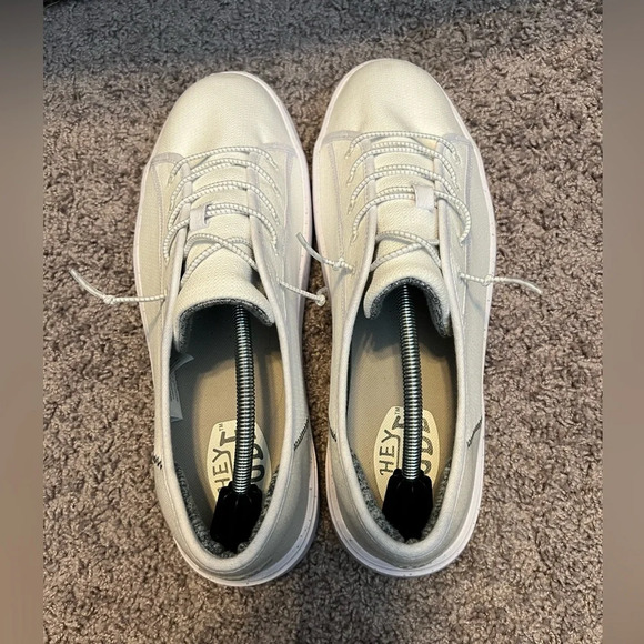 Hey Dude men’s Cody bright white sneaker size *12 - Picture 4 of 7